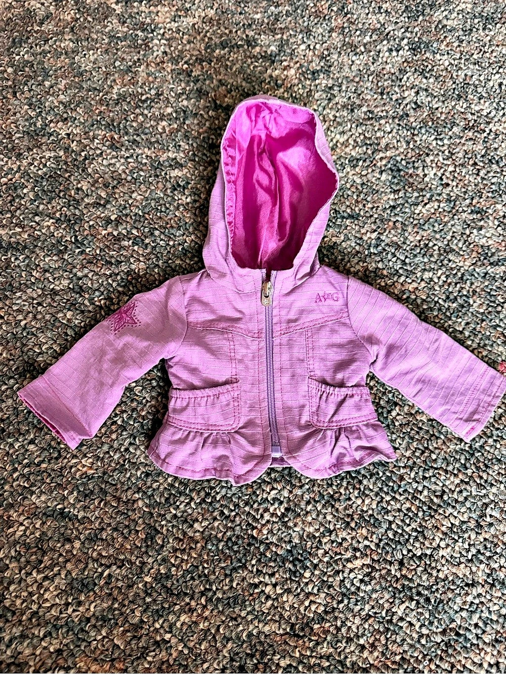American Girl Frosty Fun Outfit Jacket Pink Hooded
